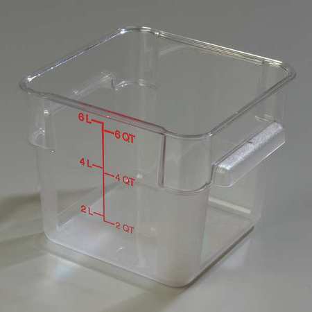 Storplus Square Container,6 Qt.,pk6 (1 U