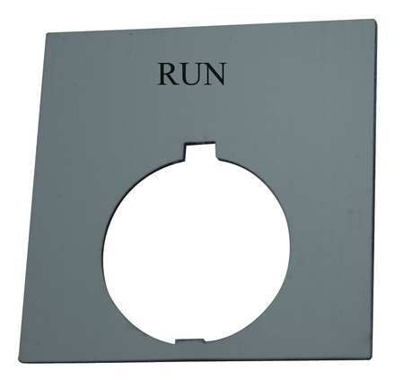 Legend Plate,square,run,black (1 Units I