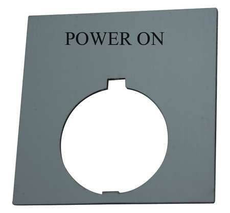 Legend Plate,square,power On,black (1 Un