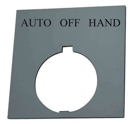 Legend Plate,square,auto Off Hand,black