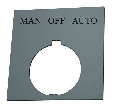 Legend Plate,square,man. Off Auto,black