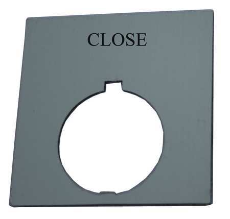 Legend Plate,square,close,black (1 Units