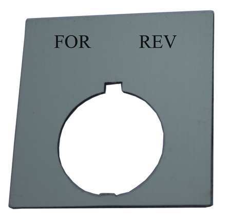 Legend Plate,square,for.rev.,black (1 Un