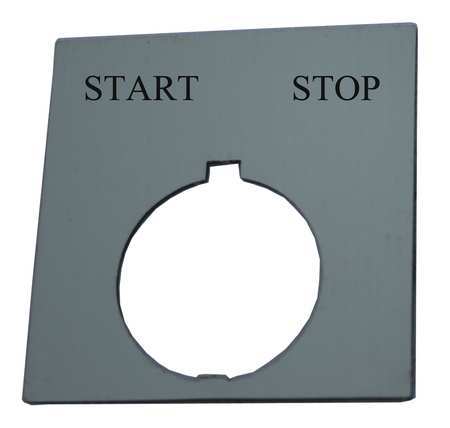 Legend Plate,square,start Stop,black (1