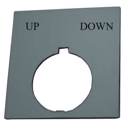 Legend Plate,square,up Down,black (1 Uni