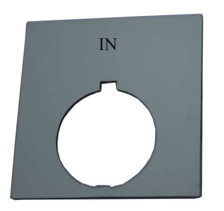 Legend Plate,in,black (1 Units In Ea)