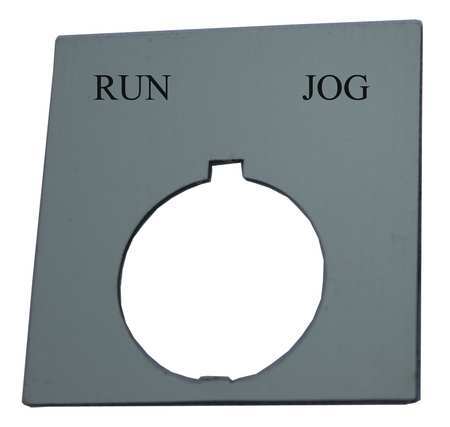 Legend Plate,square,run Jog,black (1 Uni