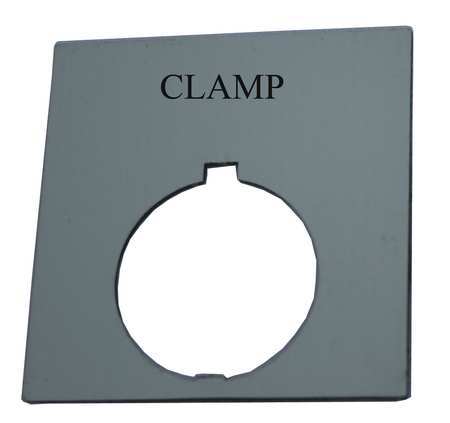 Legend Plate,square,clamp,black (1 Units