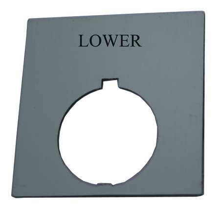 Legend Plate,square,lower,black (1 Units