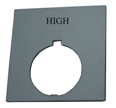 Legend Plate,square,high,black (4 Units