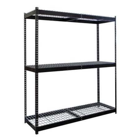 Boltless Shelving,starter,84" H,black (9