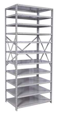 Metal Shlving,open,starter,87"h,11 Shelf