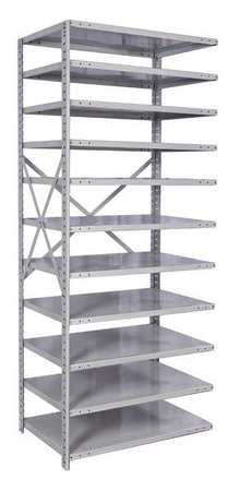 Metal Shelving,open,add-on,87"h,11 Shelf