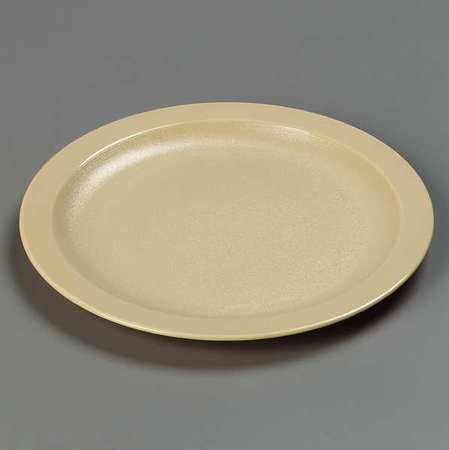 Narrow Rim Plate,9 In,tan,pk48 (1 Units