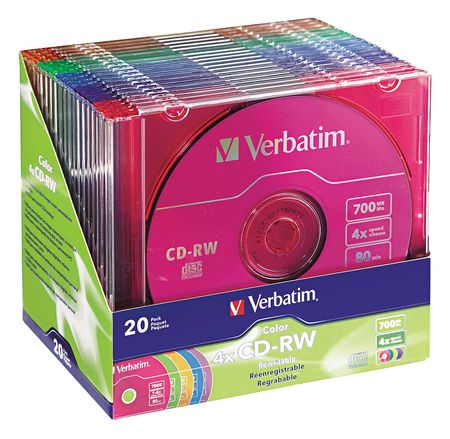 Cd-rw Disc,700 Mb,80 Min,4x,pk20 (1 Unit