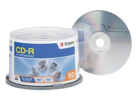 Cd-r Disc,700 Mb,80 Min,52x,pk50 (1 Unit