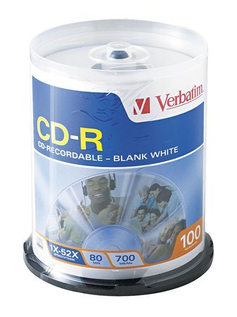 Cd-r Disc,700 Mb,80 Min,52x,pk100 (1 Uni