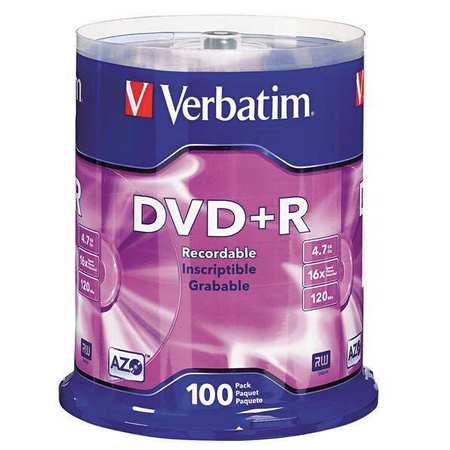 Dvd+r Disc,4.70 Gb,120 Min,16x,pk100 (1