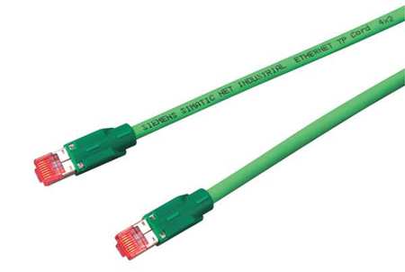 Patch Cord,cat 6a,bootless,green,1.6 Ft.