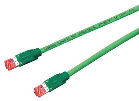 Patch Cord,cat 6a,bootless,green,6.0m (1