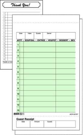 Carbon Guest Check Board,2 Part,green (1