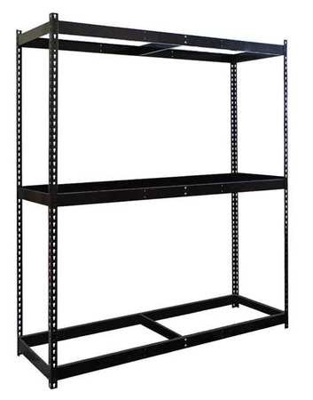 Boltless Shelving,starter,84" H,black (1