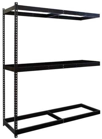 Boltless Shelving,add-on,84" H,black (10