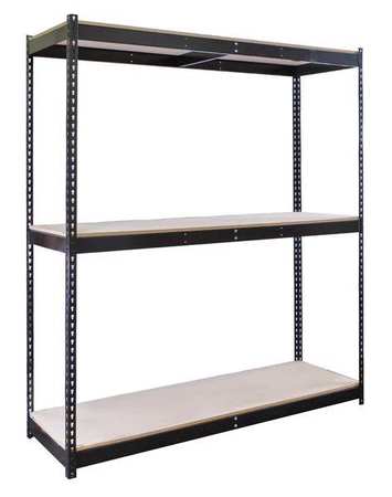 Boltless Shelving,starter,84" H,black (1