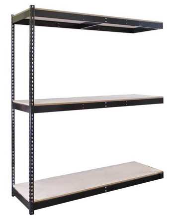 Boltless Shelving,add-on,84" H,black (1