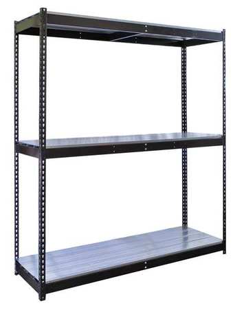 Boltless Shelving,starter,84" H,black (5