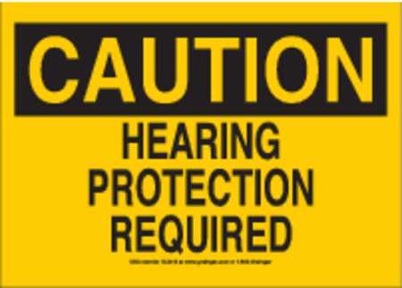 Sign,10x14,hearing Protection,vinyl (1 U