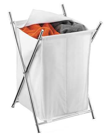 Folding Hamper W/cover, 2-compartment (1