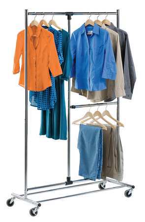 Adjustable Garment Rack, Dual Bar (1 Uni