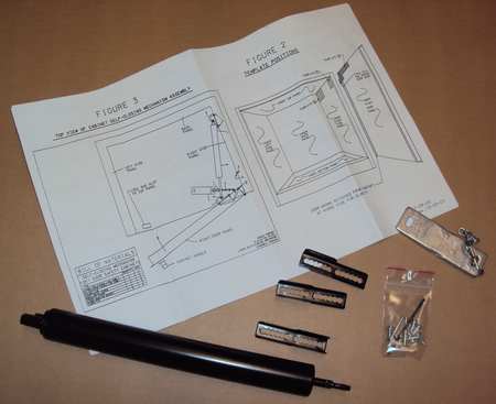 Self Closing Kit,2 In. H,6 In. W,steel (