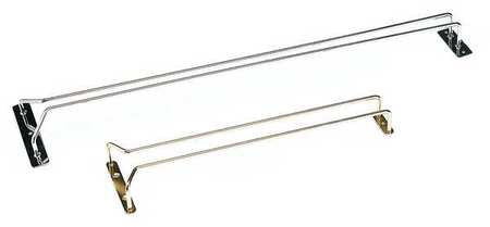 Hanging Glass Rack,chrome,10 In (1 Units