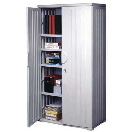 Storage Cabinet,hdpe,platinum,72 In (1 U