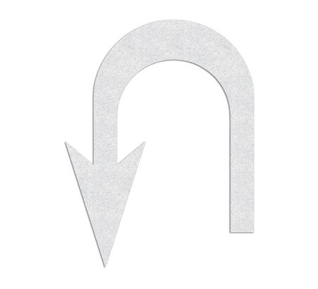 Preformed Thermoplastic,u-turn Arrow (1