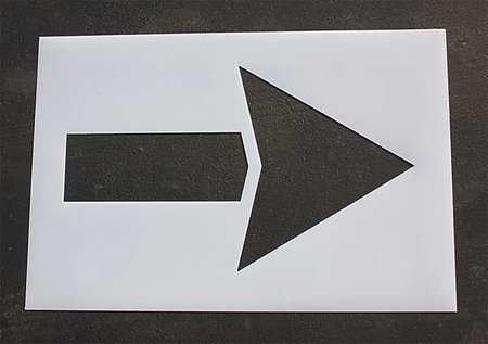 Pavement Stencil,60 In,strght Arrow,1/8