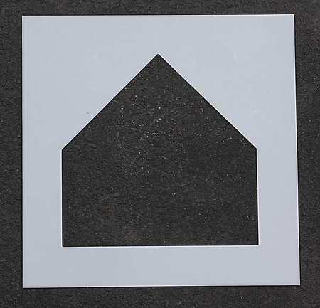 Athletic Stencil,home Plate,17 In,1/16 (