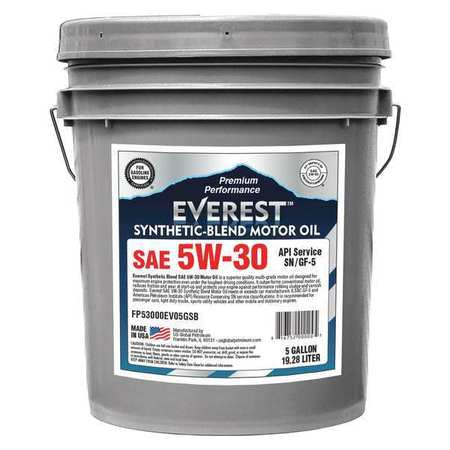 Engine Oil,5w-30,conventional,5gal (1 Un