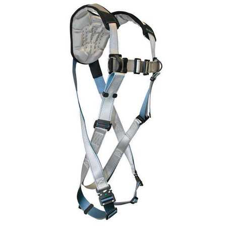 Full Body Harness,l,310 Lb.,silver (1 Un