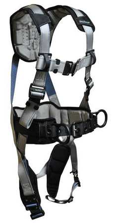 Full Body Harness,l,310 Lb.,silver (1 Un