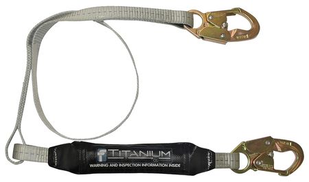 Shock-absorbing Lanyard,6 Ft.,310 Lb. (1