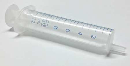 Plastic Syringe,luer Slip,10 Ml,pk100 (1