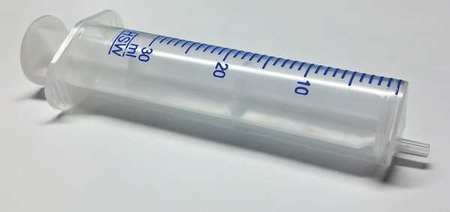 Plastic Syringe,luer Slip,30 Ml,pk50 (1