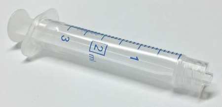 Plastic Syringe,luer Lock,2 Ml,pk100 (1