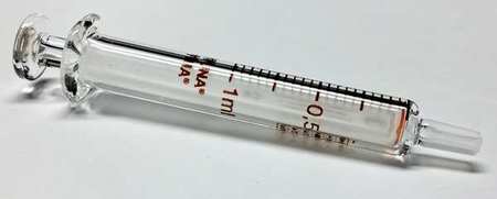 Reusable Glass Syringe,glass Luer,1 Ml (