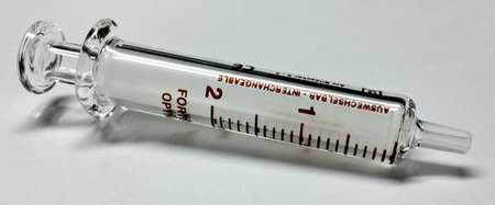 Reusable Glass Syringe,glass Luer,2 Ml (