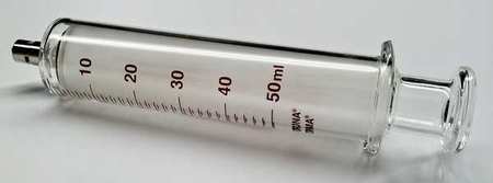 Glass Syringe,metal Luer Lock,50 Ml (1 U