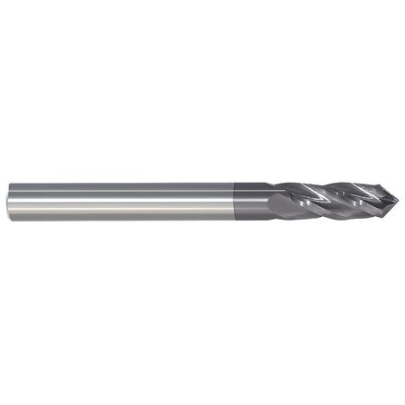 Carbide Drill Mill,1/8in,4f,single,1-1/2